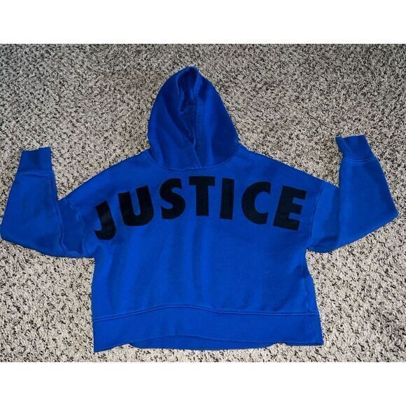 Justice Girls Blue Active Hoodie‎ size 8 - Picture 1 of 5
